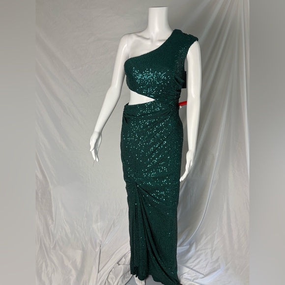 Mac Duggal Green Sequin Gown NWT size 4 - Picture 9 of 9